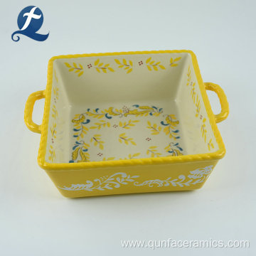 Painted Double Layer Custom Ceramic Loaf Pan